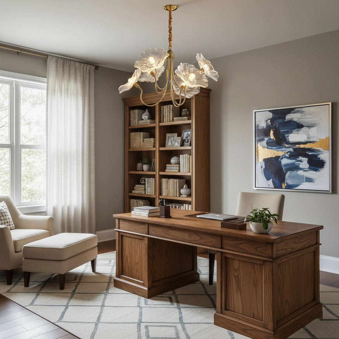 Frond Glass Chandelier