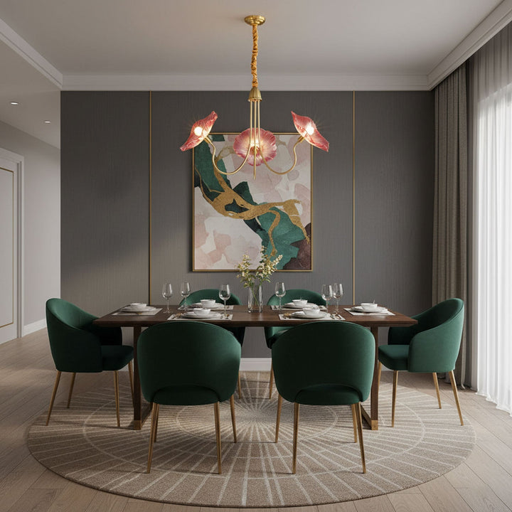 Frond Glass Chandelier