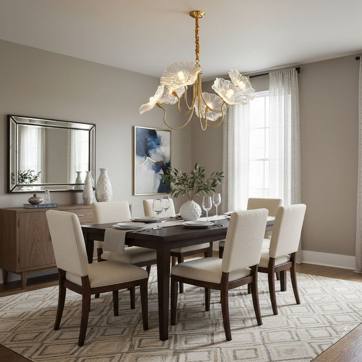 Frond Glass Chandelier