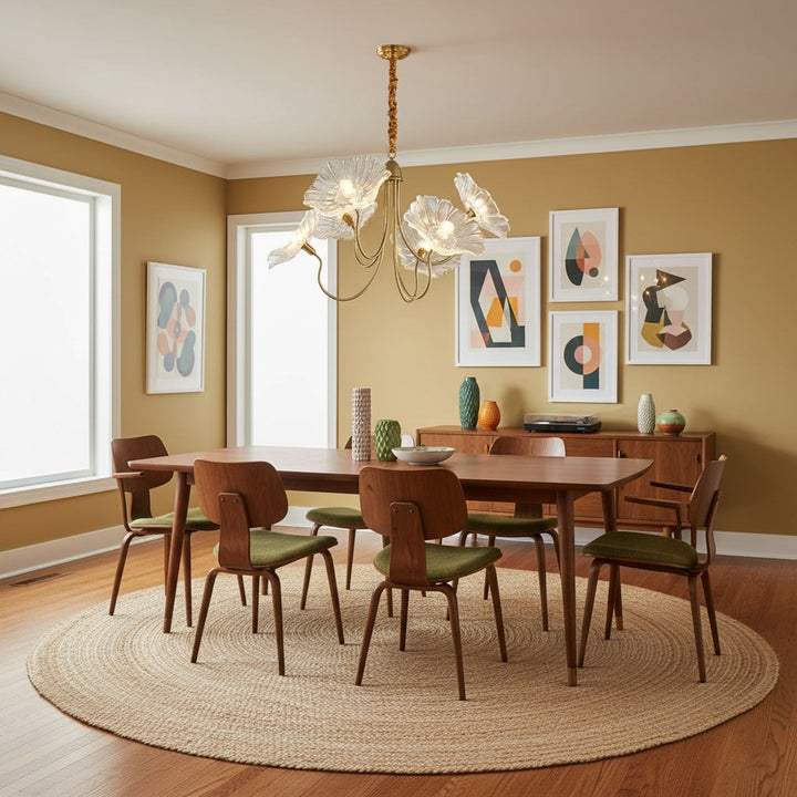 Frond Glass Chandelier