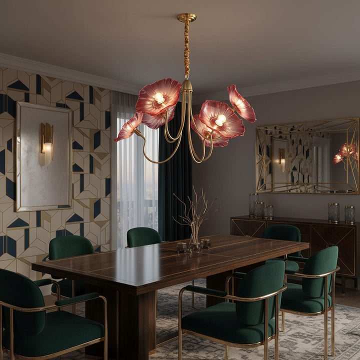 Frond Glass Chandelier