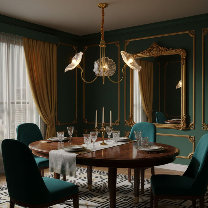 Frond Glass Chandelier