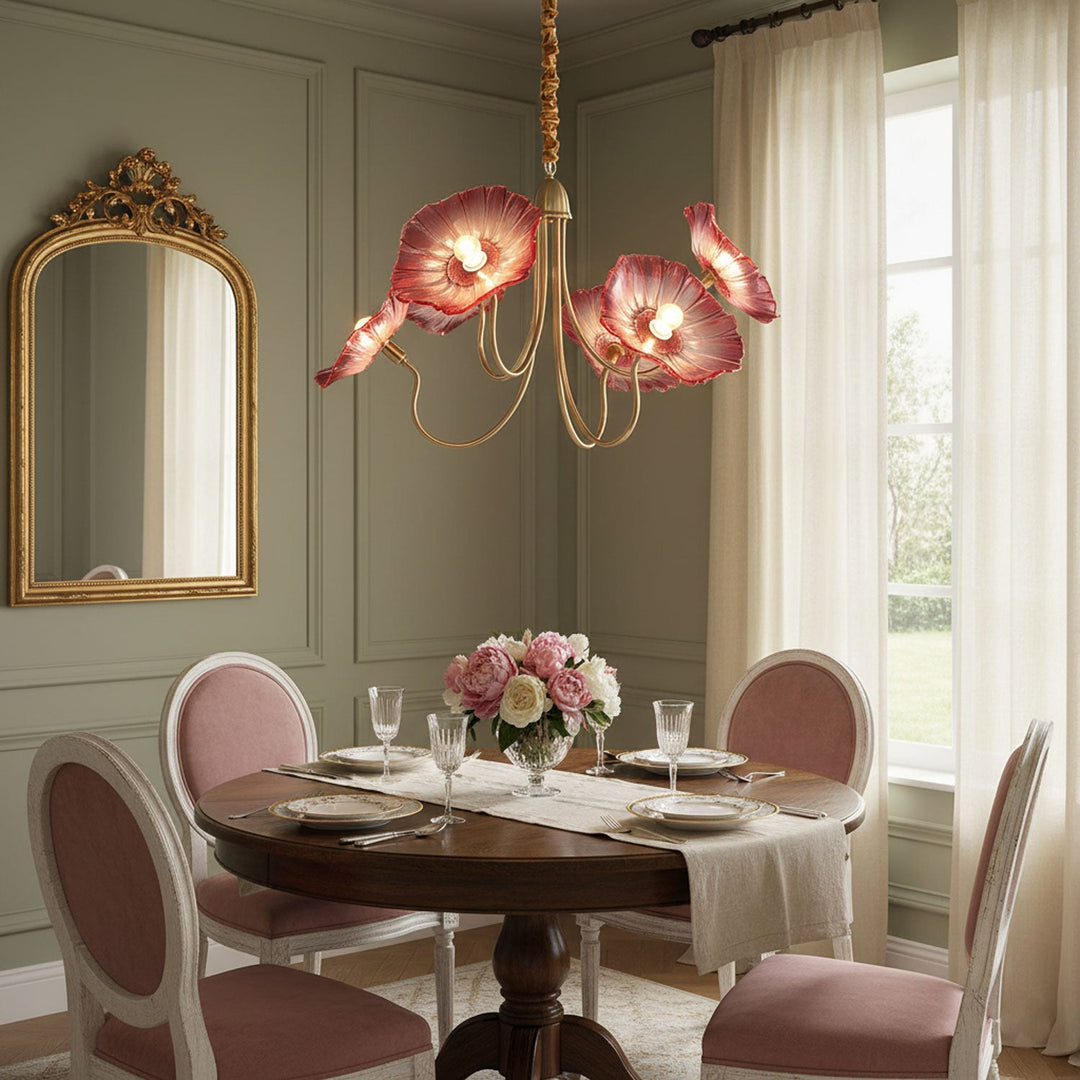 Frond Glass Chandelier