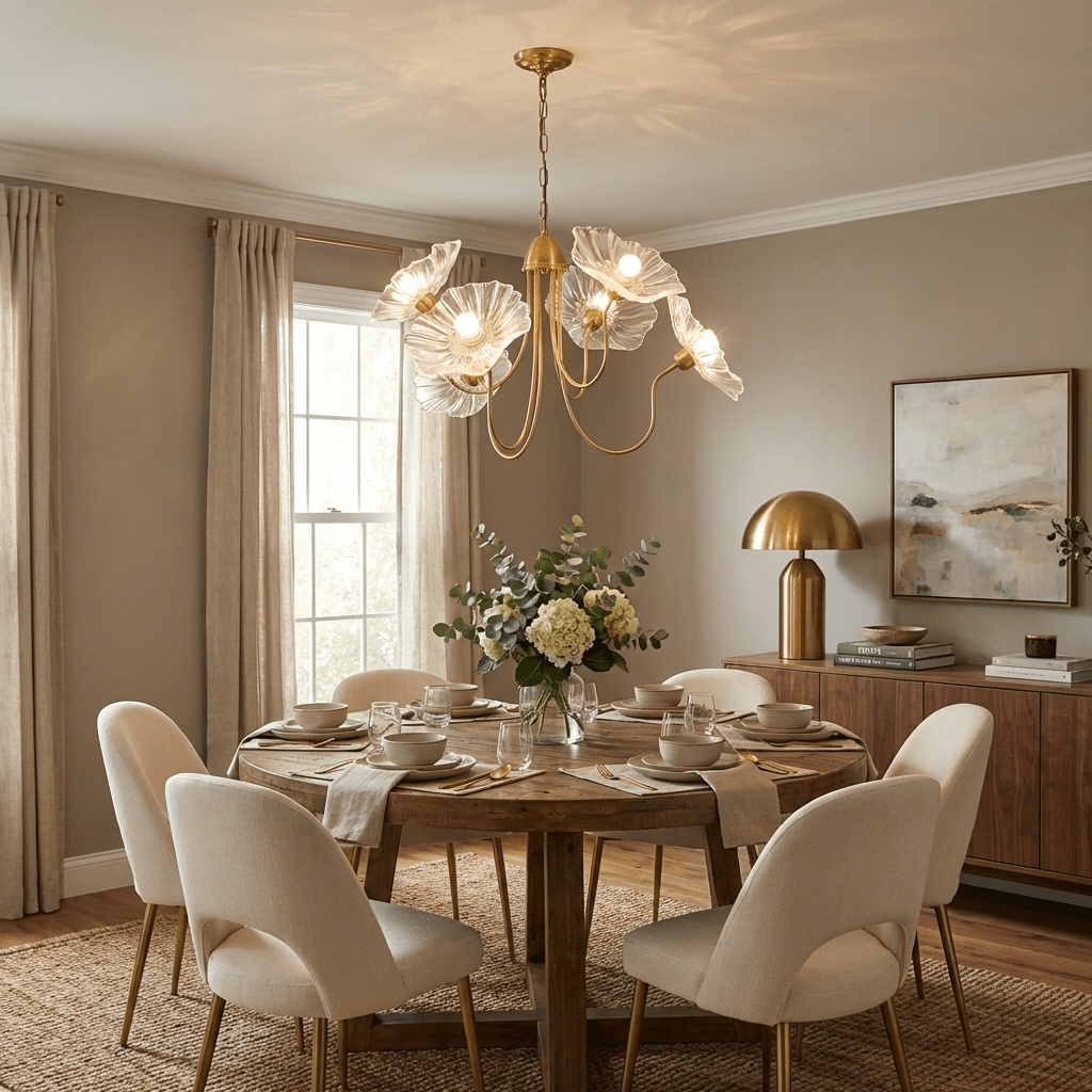 Frond Glass Chandelier