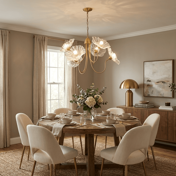 Frond Glass Chandelier