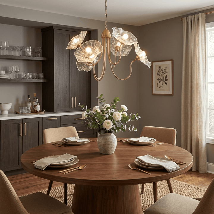 Frond Glass Chandelier