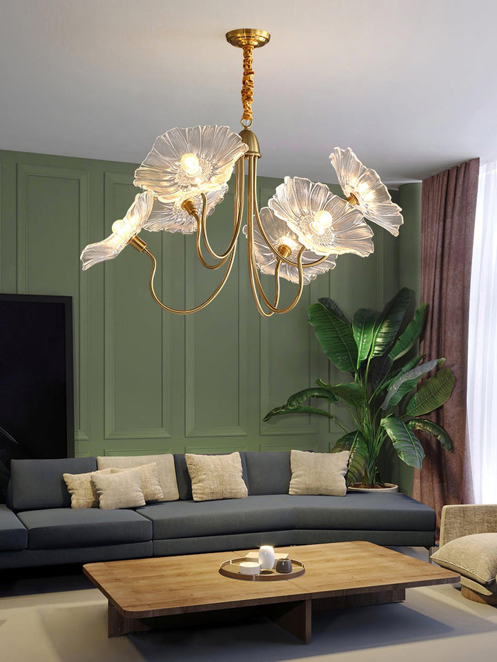 Frond Glass Chandelier