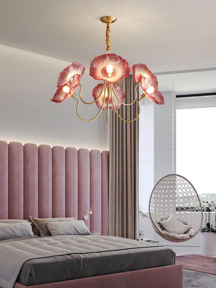 Frond Glass Chandelier