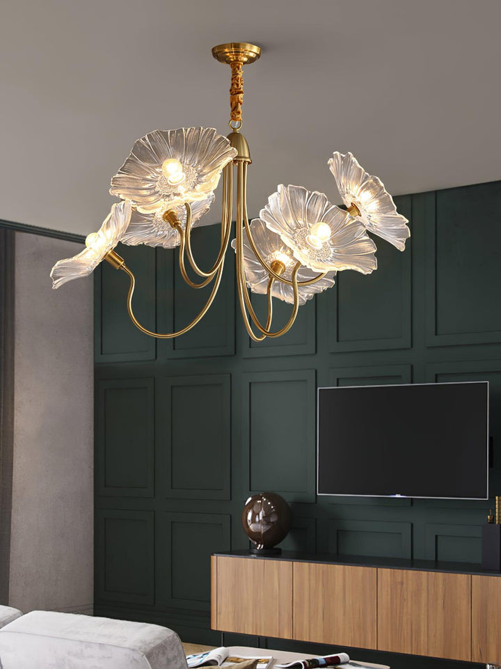 Frond Glass Chandelier