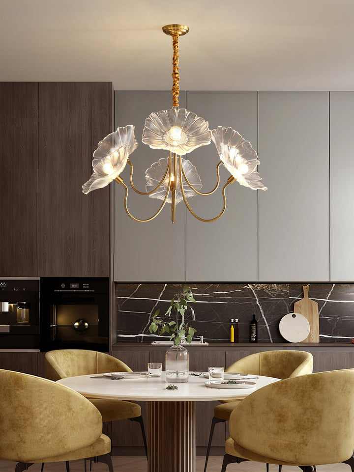 Frond Glass Chandelier