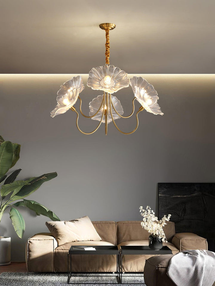 Frond Glass Chandelier