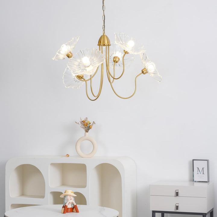 Frond Glass Chandelier