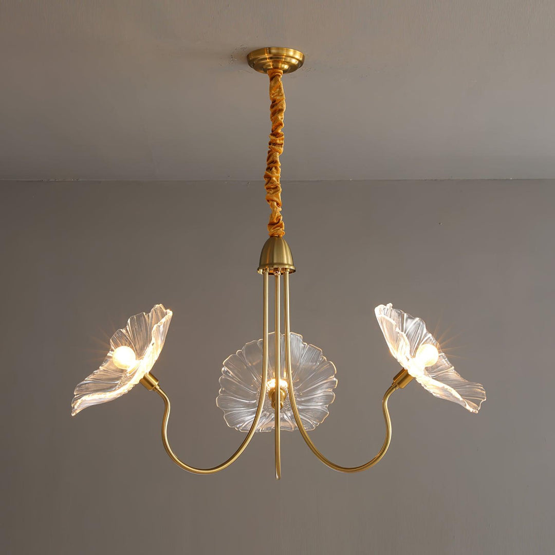 Frond Glass Chandelier