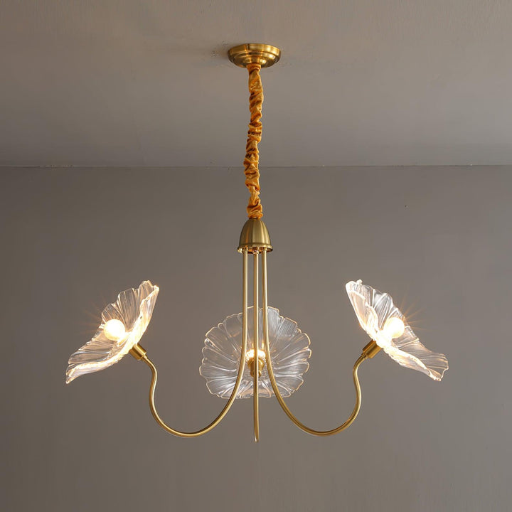 Frond Glass Chandelier