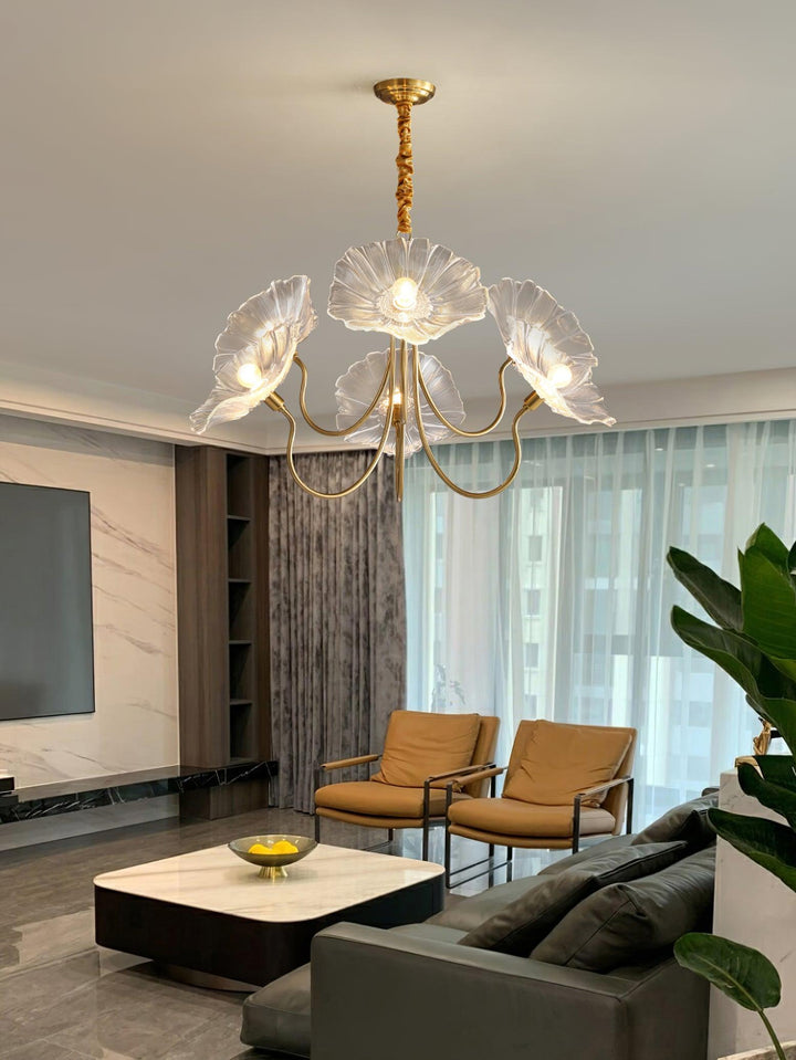 Frond Glass Chandelier