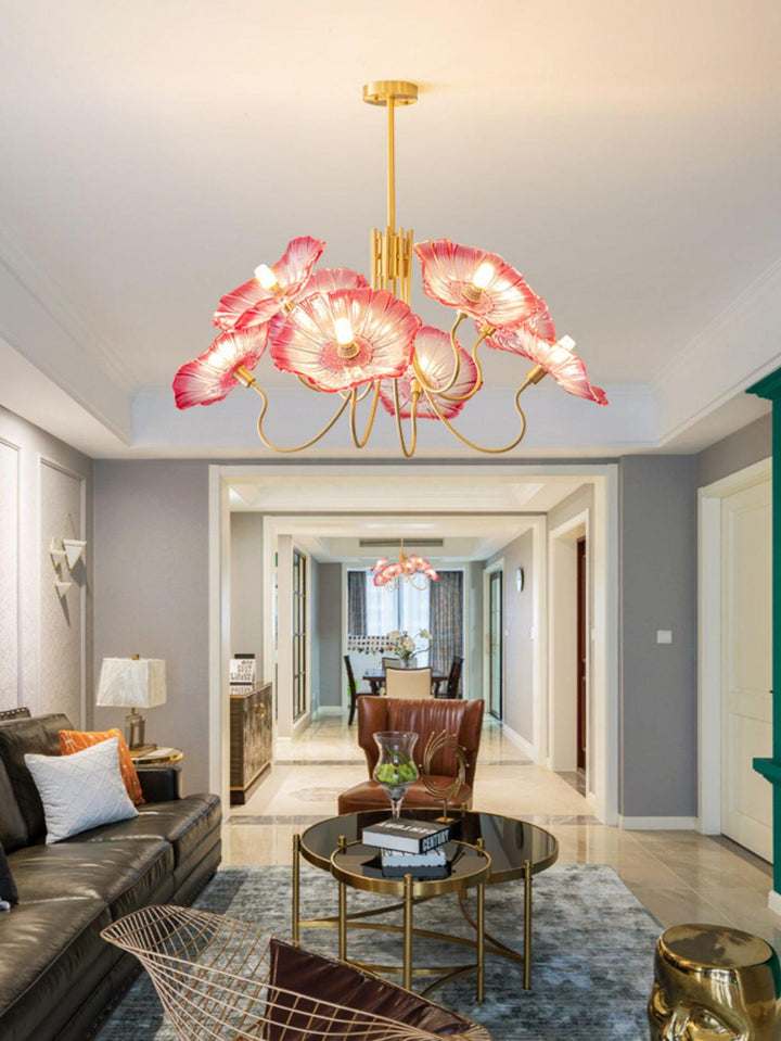 Frond Glass Chandelier