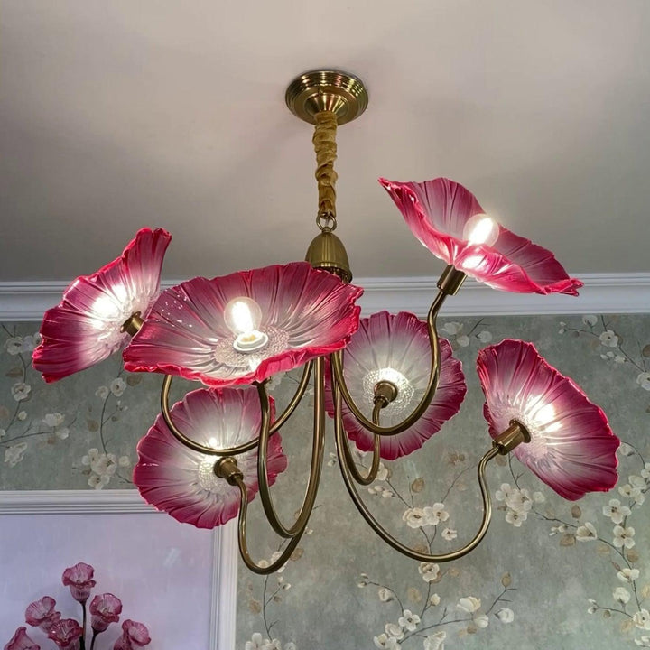 Frond Glass Chandelier