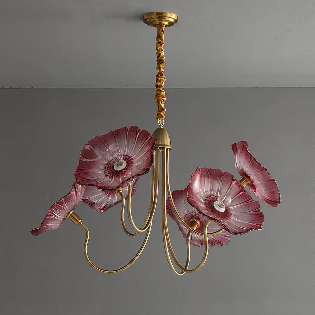Frond Glass Chandelier