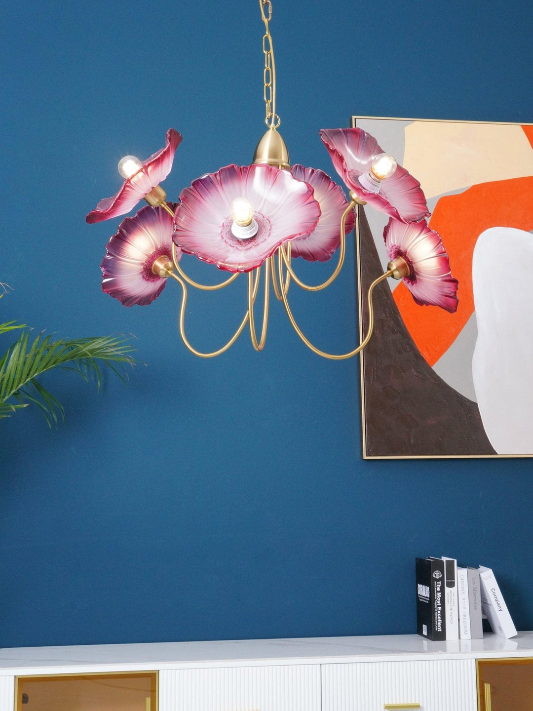 Frond Glass Chandelier