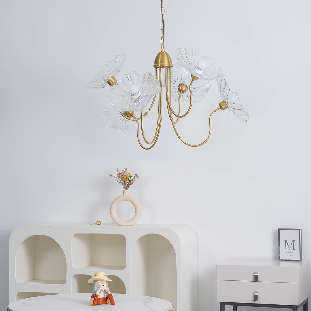 Frond Glass Chandelier