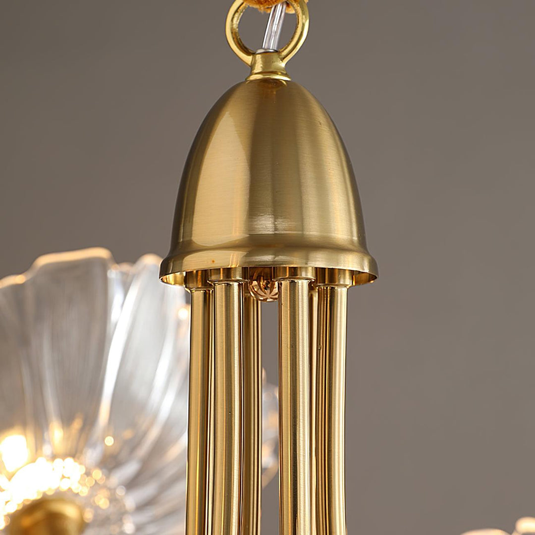 Frond Glass Chandelier