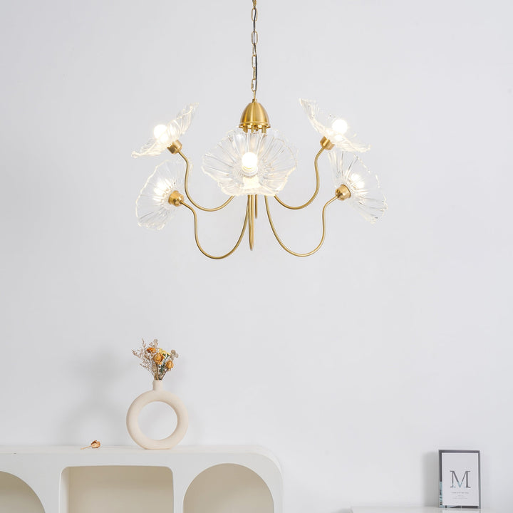 Frond Glass Chandelier
