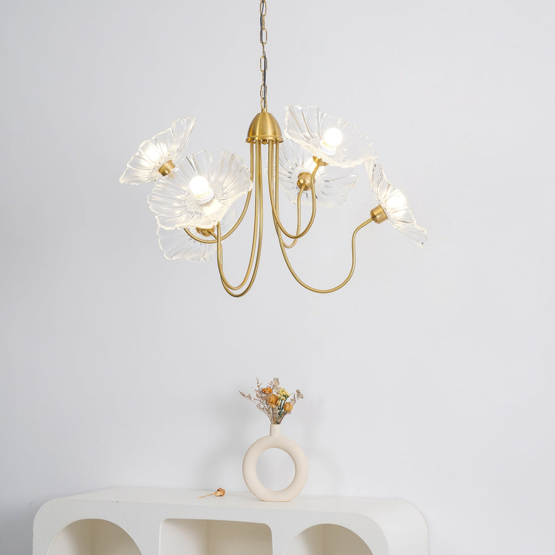 Frond Glass Chandelier