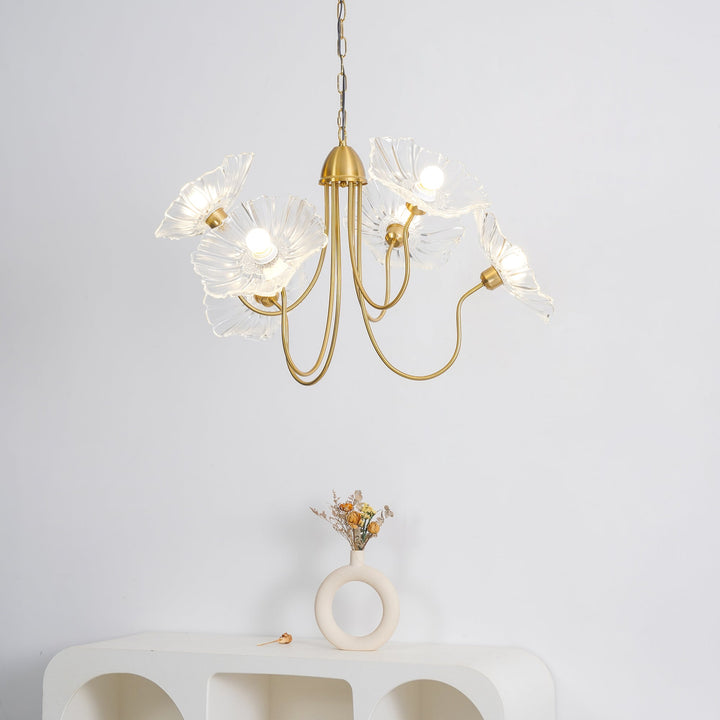 Frond Glass Chandelier
