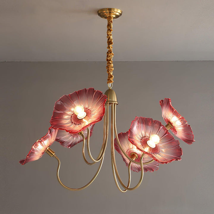 Frond Glass Chandelier