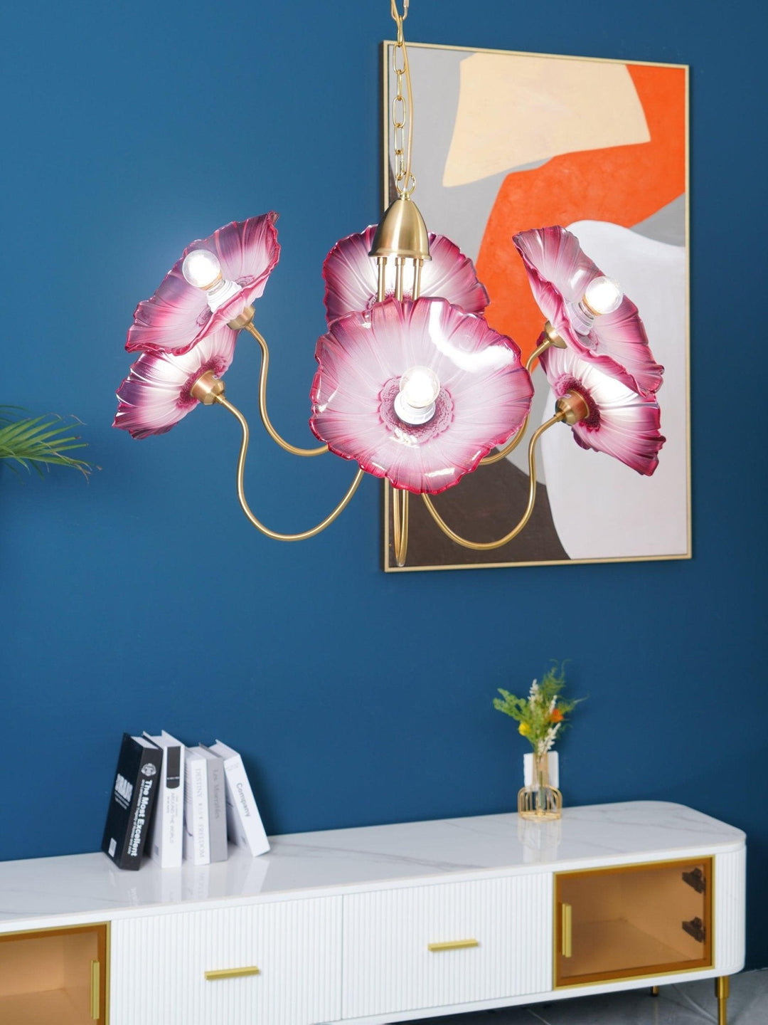 Frond Glass Chandelier