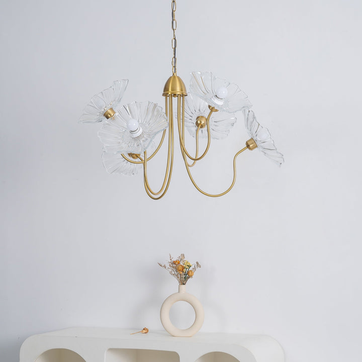 Frond Glass Chandelier