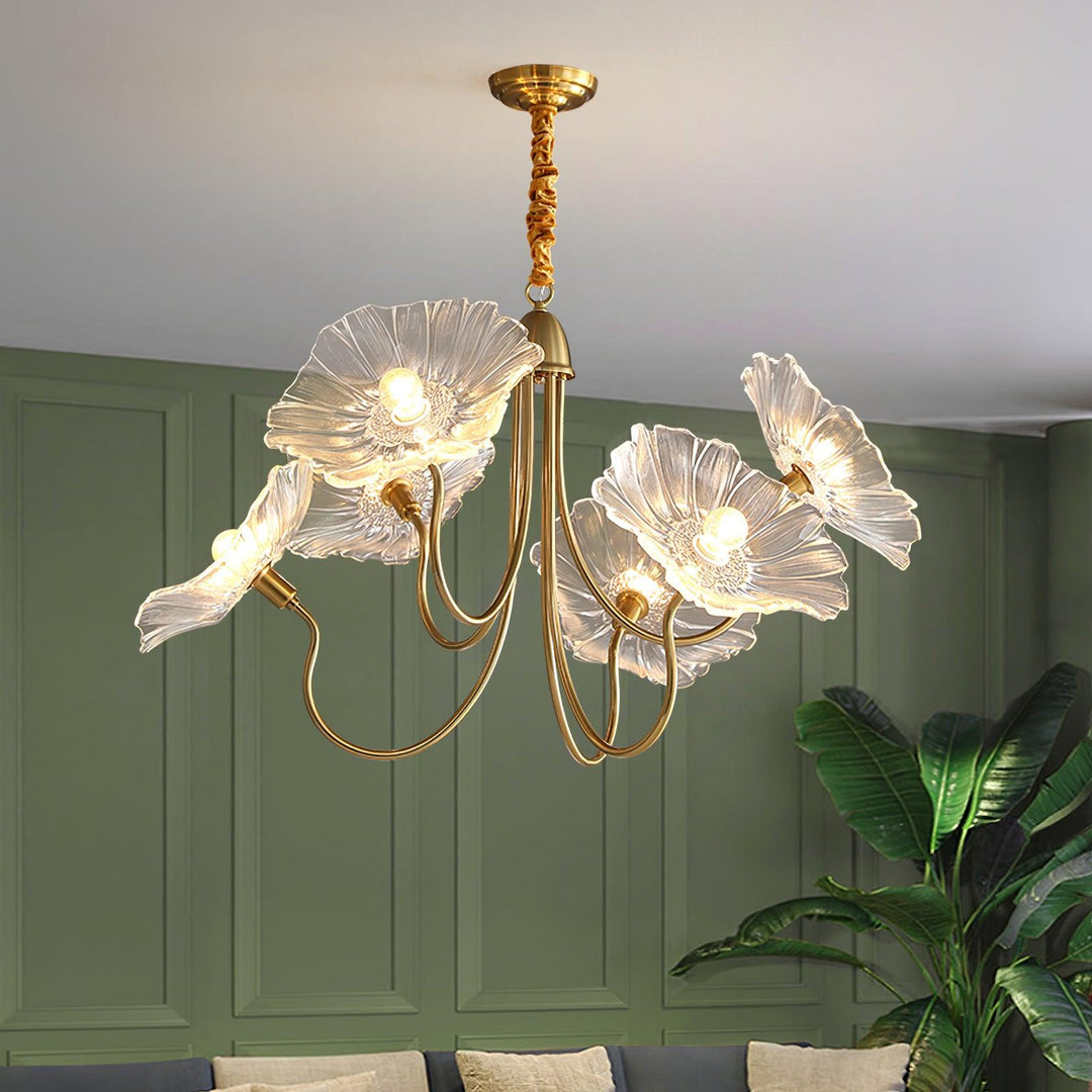Frond Glass Chandelier