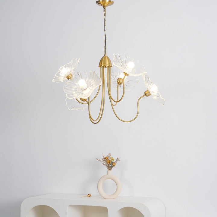 Frond Glass Chandelier