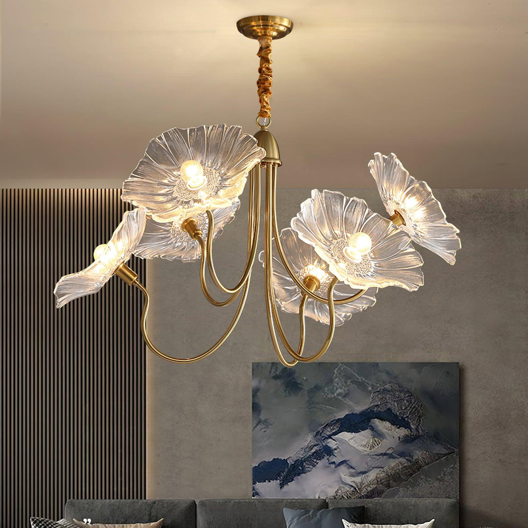 Frond Glass Chandelier