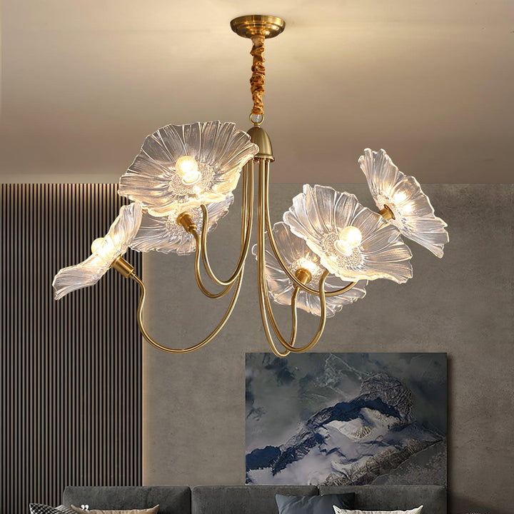 Frond Glass Chandelier