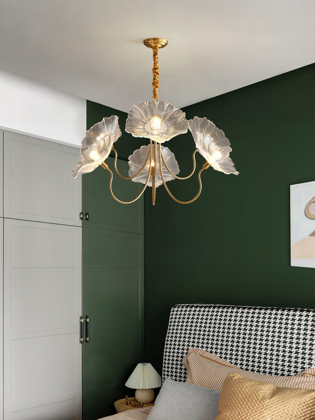 Frond Glass Chandelier