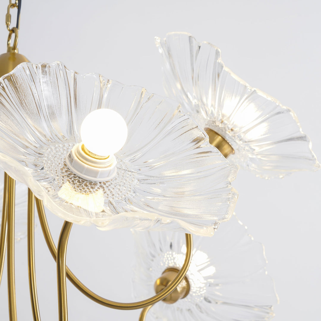 Frond Glass Chandelier