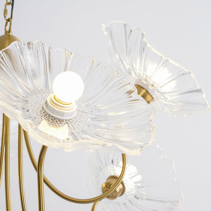 Frond Glass Chandelier