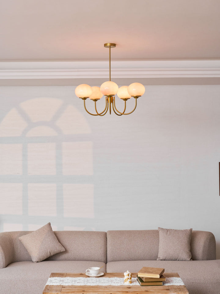 Blush Globe Chandelier