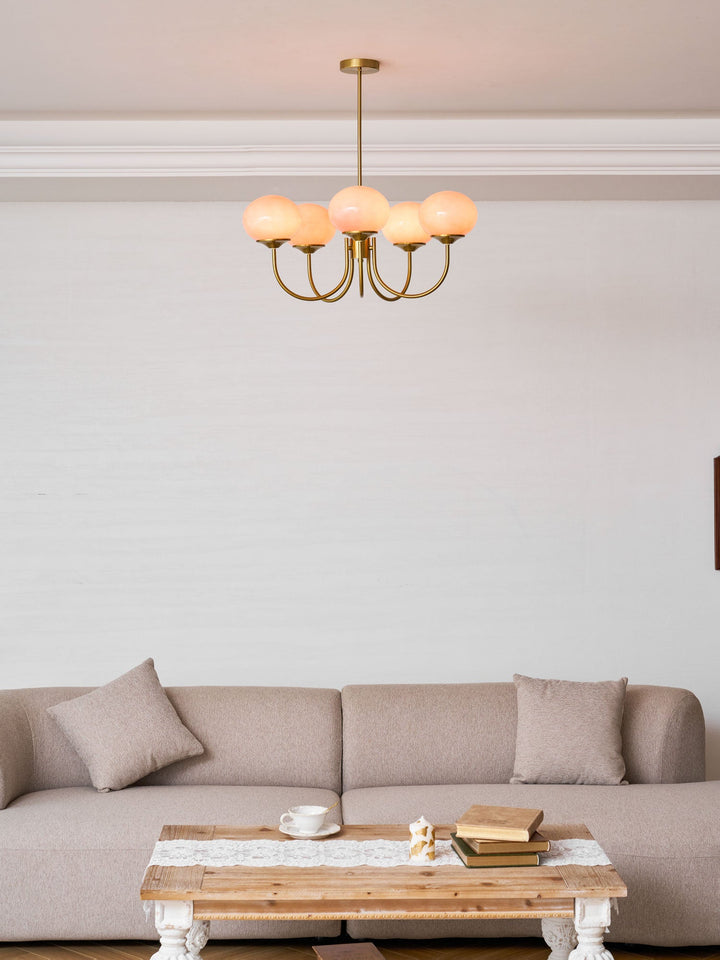 Blush Globe Chandelier