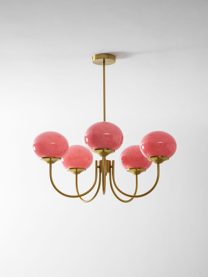 Blush Globe Chandelier