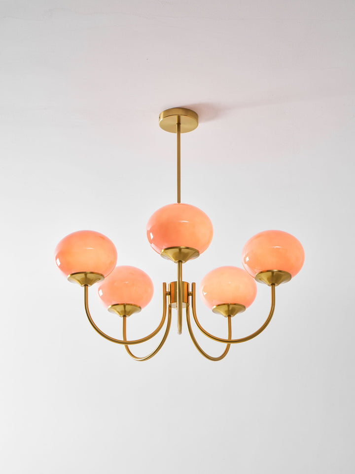 Blush Globe Chandelier