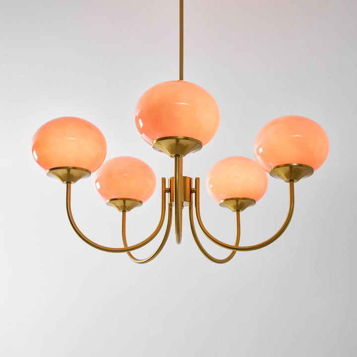 Blush Globe Chandelier
