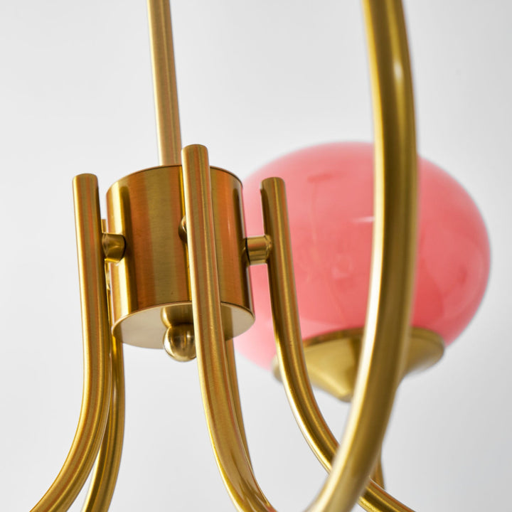 Blush Globe Chandelier