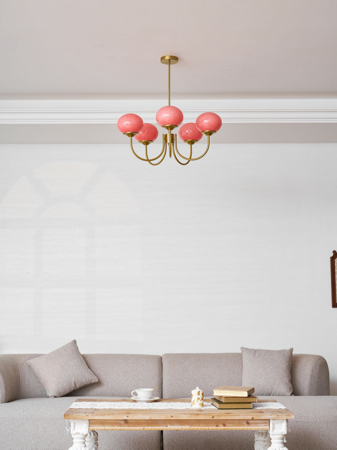 Blush Globe Chandelier