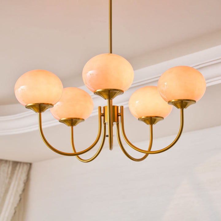 Blush Globe Chandelier