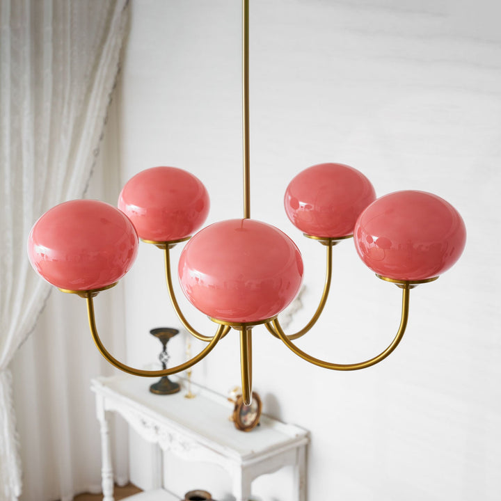 Blush Globe Chandelier