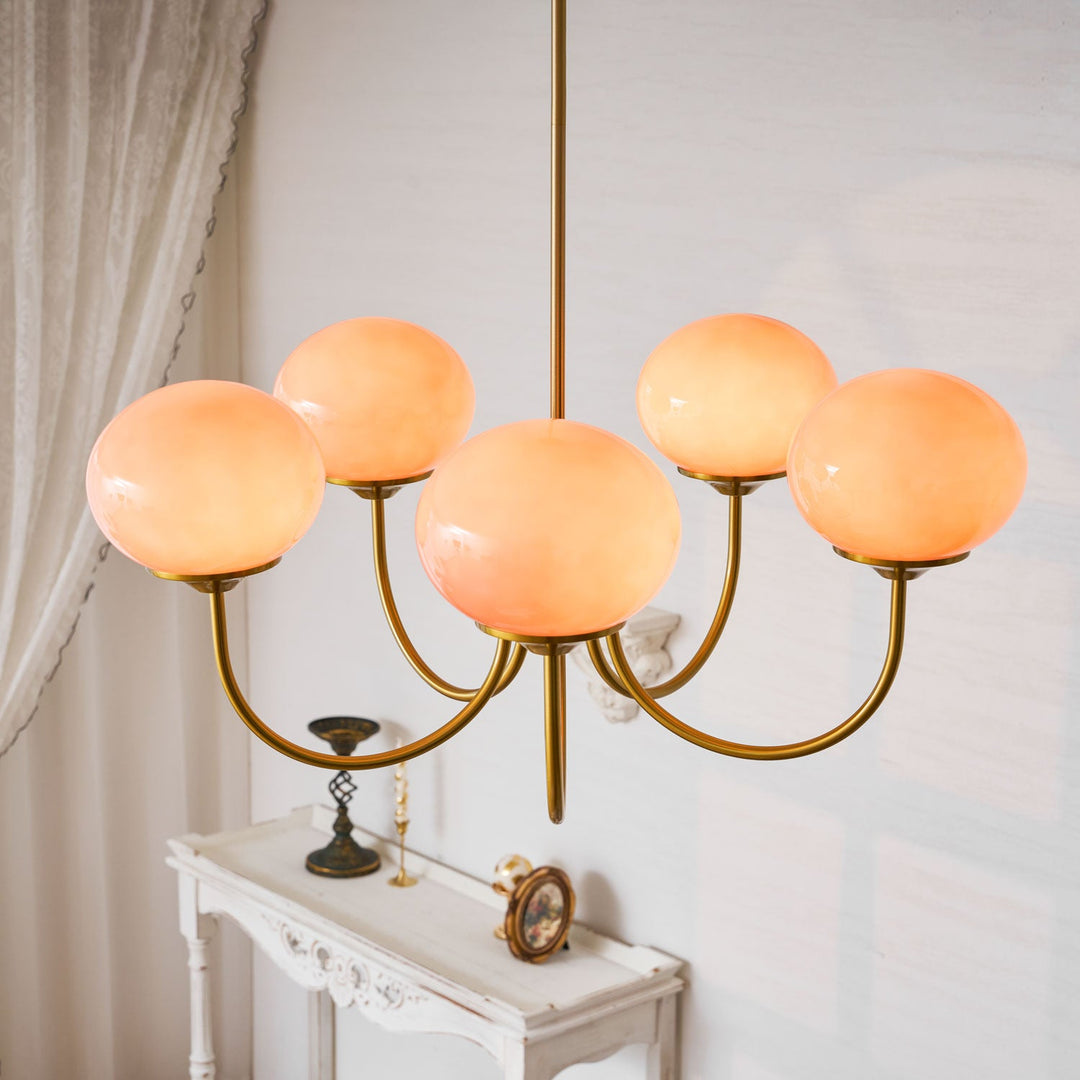 Blush Globe Chandelier