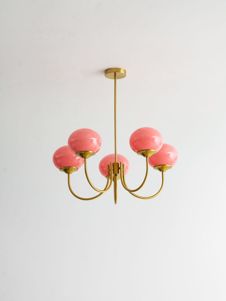 Blush Globe Chandelier