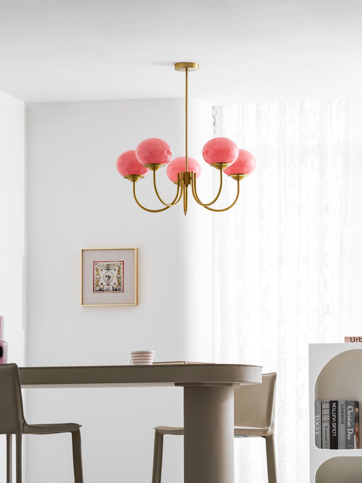 Blush Globe Chandelier